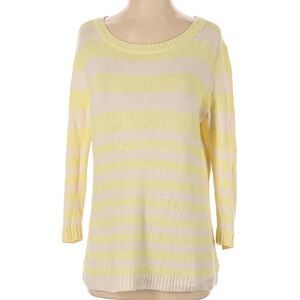 Vineyard Vines striped yellow sweater w/ Cashmere
